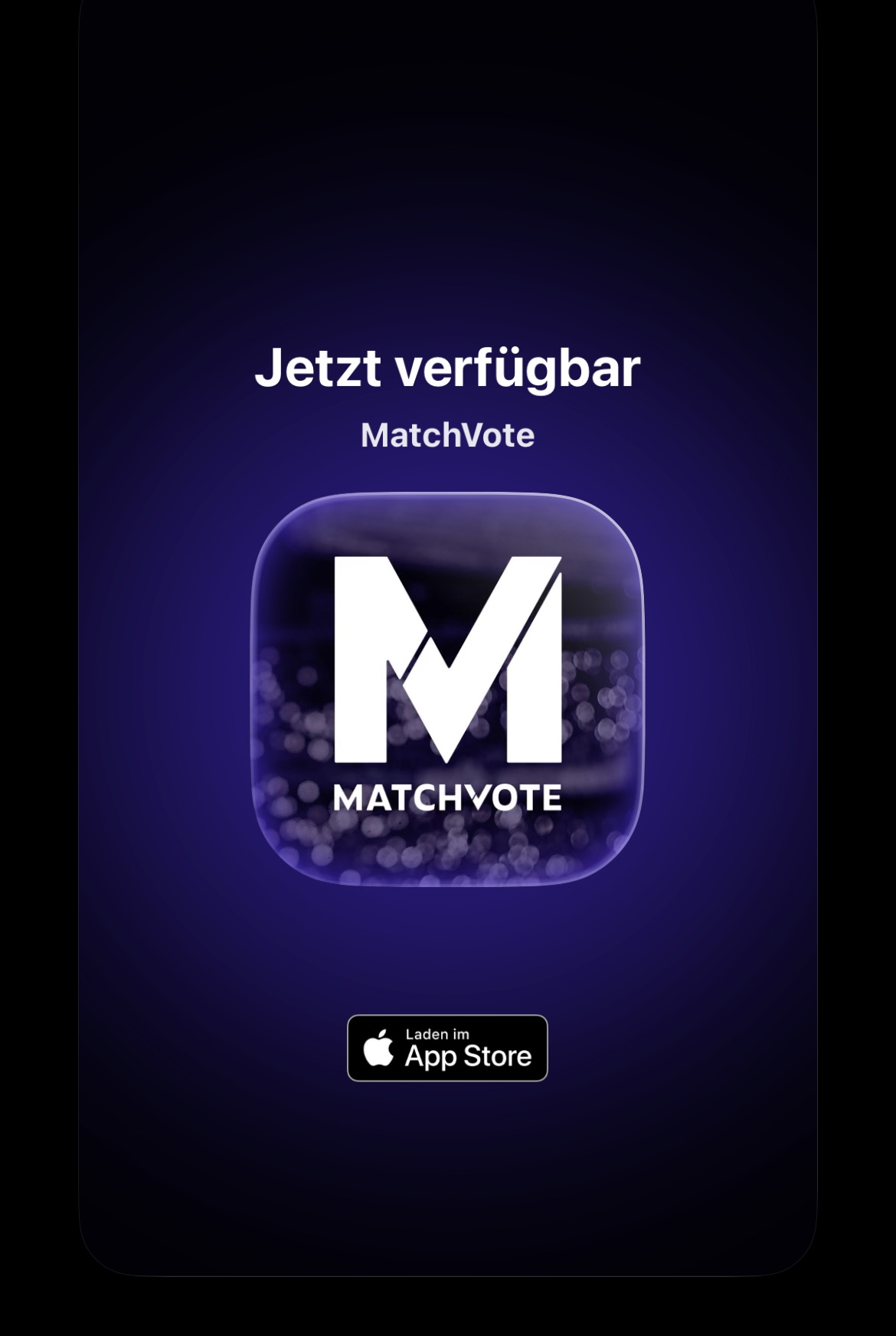 MatchVote iOS App Screenshot